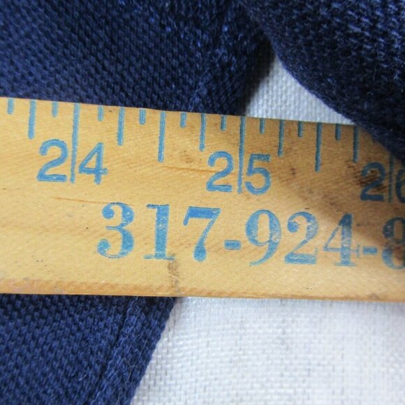 Polo Ralph Lauren Sweater Mens Large Navy Long Sleeve Embroidered Logo 1/4 Zip‎ - Picture 6 of 8